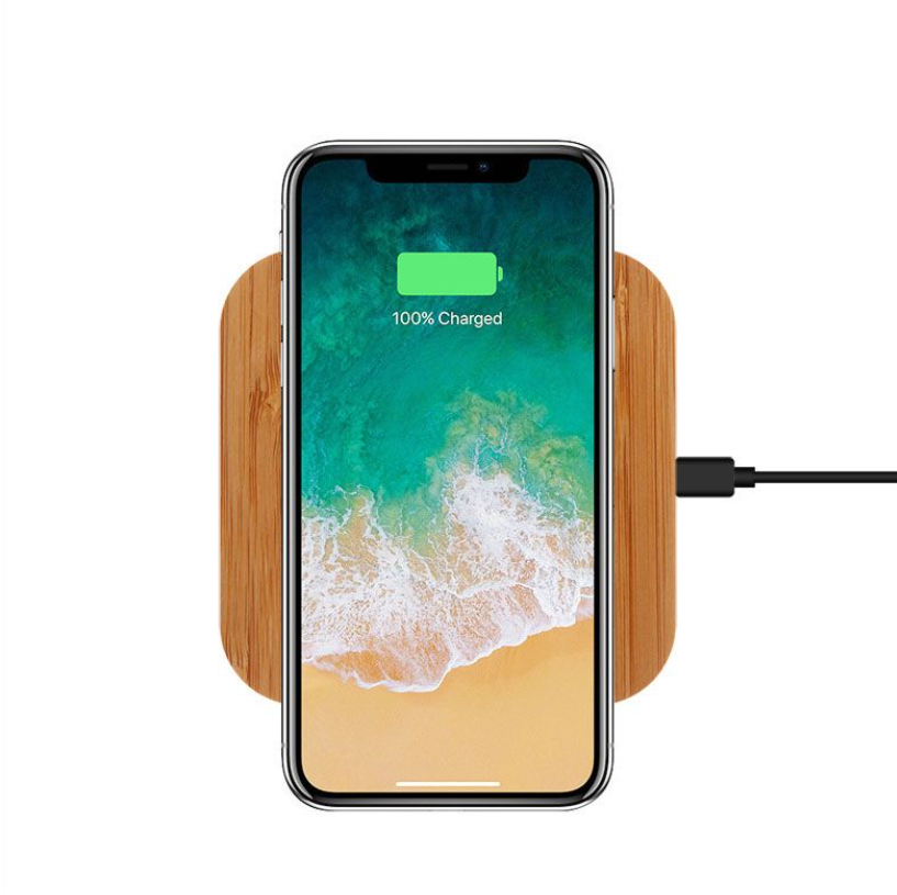 Portable Bamboo Wooden Wireless Fast Charger